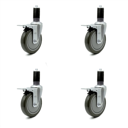 Service Caster Regency Work Table Total Locking Caster Replacement Set REG-SCC-EXTTL20S514-PPUB-112-4